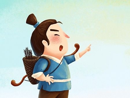 儿童游戏美术分享：后羿射日 嫦娥奔月