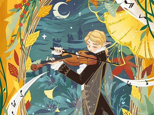 秋蟲（個人主頁-ZNDg3OTgwMjA=） - 藝術(shù)插畫 - 站酷設(shè)計師卷卷的肉原創(chuàng)素材 - 站酷ZCOOL