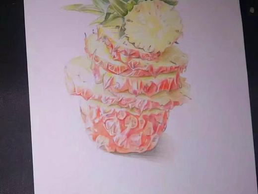 彩鉛—菠蘿（個(gè)人主頁(yè)-ZMzY0NjgwNDA=） - 其他 - 站酷設(shè)計(jì)師淺墨丶清歡原創(chuàng)素材 - 站酷ZCOOL