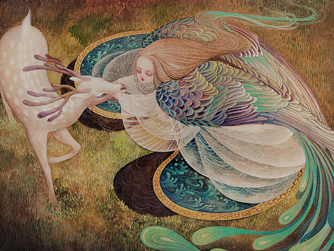 凤灵（个人主页-ZNDk1NzgzODQ=） - 商业插画 - 站酷设计师不管了_鹿原创素材 - 站酷ZCOOL