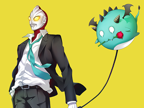 奥特曼打小怪兽