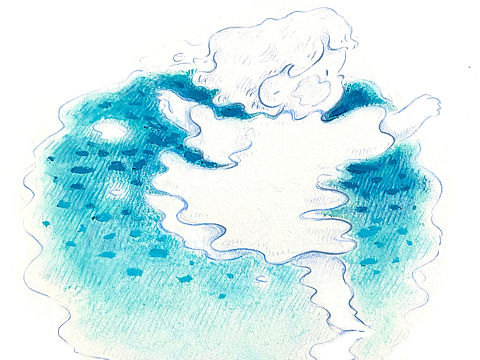踩水