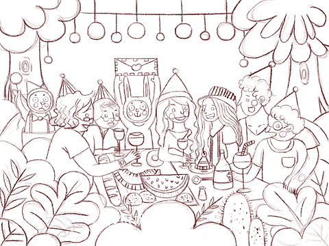 夏日仲森林之聚餐