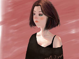 厚涂練習(xí)《我的雀斑少女》