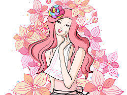 洁丽雅美丽女人毛巾系列做的插图（个人主页-ZMTI5NjE5Ng==） - 创作习作 - 站酷设计师busyjie原创素材 - 站酷ZCOOL