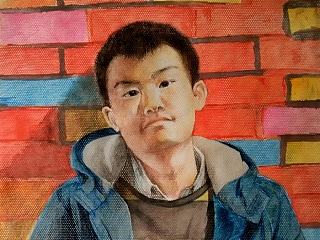 第一幅彩铅&水彩作品