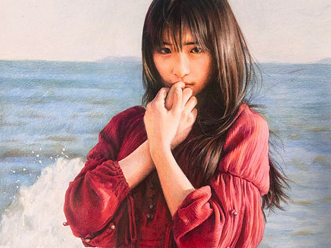 彩铅少女《爱的停留》
