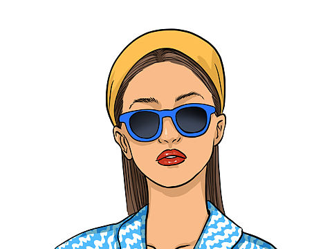 画了一组拽姐（个人主页-ZNTIyODk4NjA=） - 创作习作 - 站酷设计师鹿ear原创素材 - 站酷ZCOOL