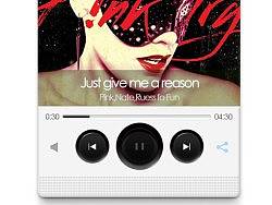 音乐播放界面psd分享（个人主页-ZMjY1ODU1Ng==） - 主题/皮肤 - 站酷设计师orange女孩原创素材 - 站酷ZCOOL