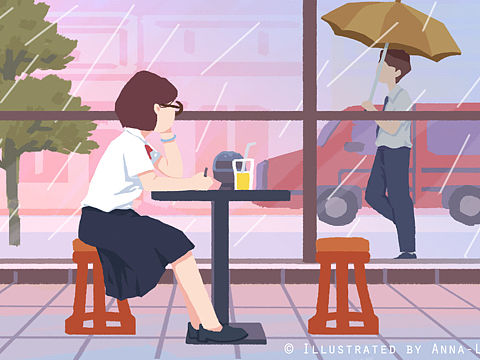 我的少女時代（個人主頁-ZMjQwMTYyODg=） - 商業(yè)插畫 - 站酷設(shè)計師Anna_Lin_小雪龍原創(chuàng)素材 - 站酷ZCOOL