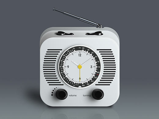 超写实图标(收音机)