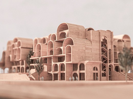 烟台大学瓦楞纸建造节图纸|空间|建筑设计|吴琨_原创作品-站酷zcool