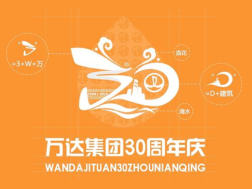 万达30周年logo