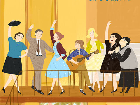 画一画《六楼的女人》