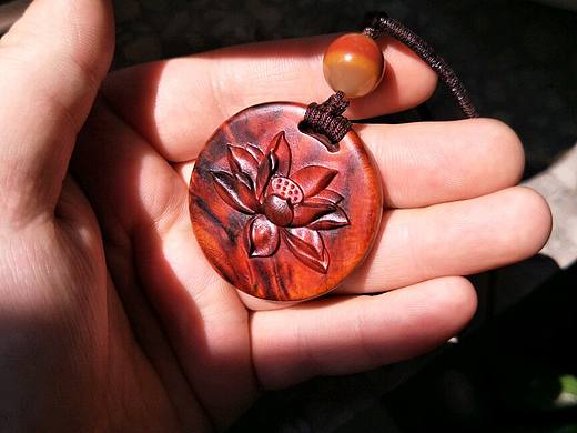 莲花半手工吊坠