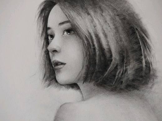 素描人像（个人主页-ZNDQ2NjE2ODQ=） - 绘画 - 站酷设计师里響原创素材 - 站酷ZCOOL