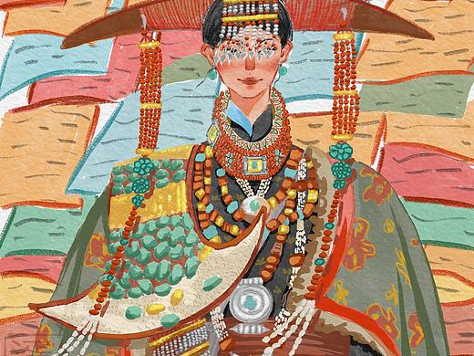 【毕业创作】插画，穿在身上的千年历史