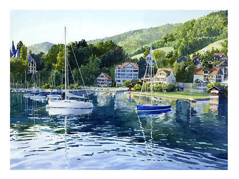 水彩｜风景的绘制步骤图