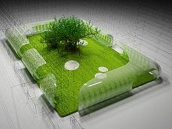 中央美院学生公寓中庭设计