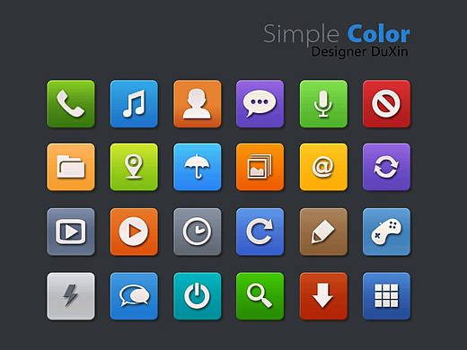 基本圖標(biāo)、多彩/單色（個(gè)人主頁-ZMjE4MzM3Mjg=） - 圖標(biāo) - 站酷設(shè)計(jì)師小嘍啰丶原創(chuàng)素材 - 站酷ZCOOL