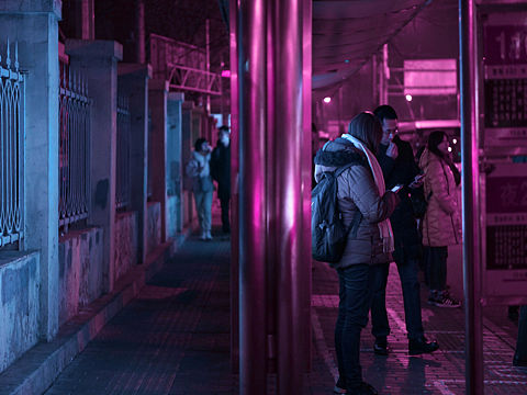 🚌  ·  夜晚的街道