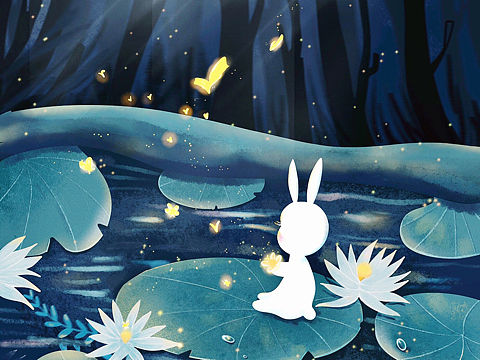 小兔兔🐰与蝴蝶🦋…………飞