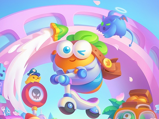 《保卫萝卜2》宣传画|插画|游戏原画|米树 - 原创作品 - 站酷 (zcool)