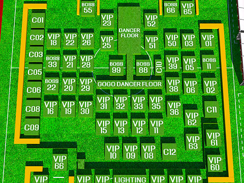 欧洲杯足球酒吧卡座位台效果图