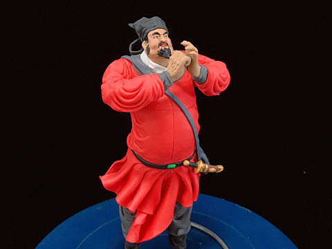 康健面塑作品《水浒百将》