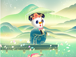 蜜雪冰城-插畫海報