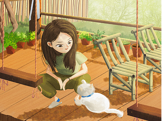 動(dòng)畫短片《向往的生活》·倪妮（個(gè)人主頁(yè)-ZNjQ2MzExMzI=） - 兒童插畫 - 站酷設(shè)計(jì)師SYC三歲原創(chuàng)素材 - 站酷ZCOOL