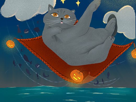 蛋蛋的万圣节奇妙夜（个人主页-ZNDA0MDYzNzI=） - 创作习作 - 站酷设计师叶无归原创素材 - 站酷ZCOOL