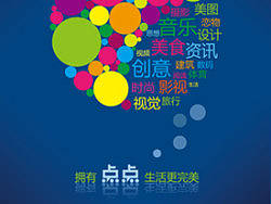 点点轻博客海报设计参赛作品1张