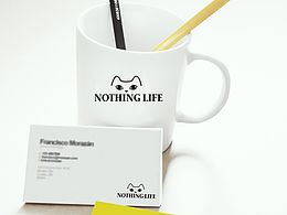 Nothing Life 猫形象logo设计