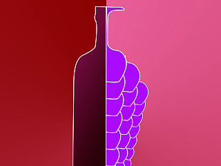 葡萄、酒、杯