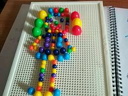 芭比珊一百 系列（100）   用拼插玩具做的芭比