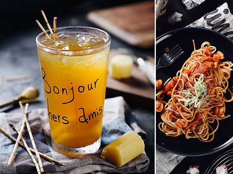 披萨冷饮美食拍摄