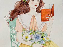 花与少女完成稿