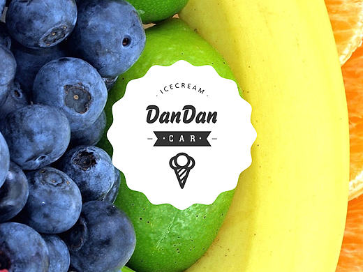 DanDanCAR-氮淡车冰淇淋品牌LOGO设计