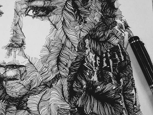 黑白裝飾畫（個(gè)人主頁-ZMTc4NDEzMjQ=） - 創(chuàng)作習(xí)作 - 站酷設(shè)計(jì)師人間體昭昭原創(chuàng)素材 - 站酷ZCOOL