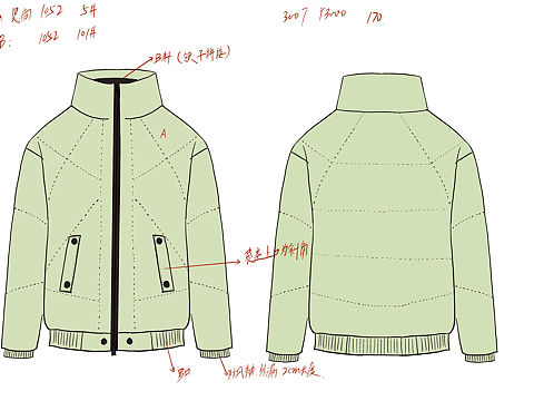 羽绒服设计稿（个人主页-ZNTI5ODI5ODA=） - 休闲/流行服饰 - 站酷设计师龙龙lonng原创素材 - 站酷ZCOOL