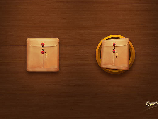 寫實(shí)皮質(zhì)文件袋 icon（個人主頁-ZMjAyNDMwNTI=） - 圖標(biāo) - 站酷設(shè)計(jì)師SupremrX原創(chuàng)素材 - 站酷ZCOOL