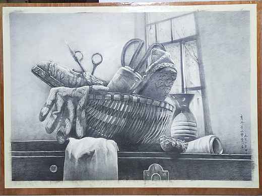 长期静物素描