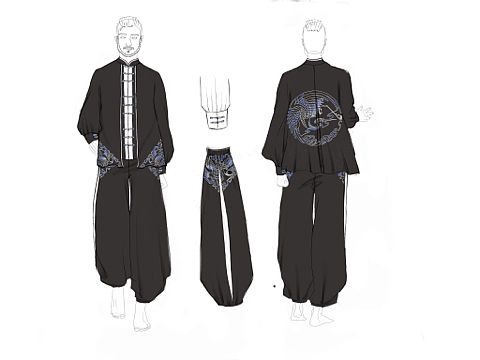 四色醋酸缎太极服系列（个人主页-ZNDE1NzUwNjg=） - 休闲/流行服饰 - 站酷设计师岛上有个美少年原创素材 - 站酷ZCOOL