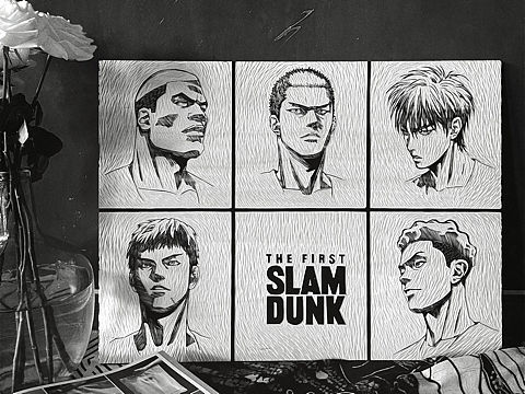 灌篮高手·手工雕刻木刻版画