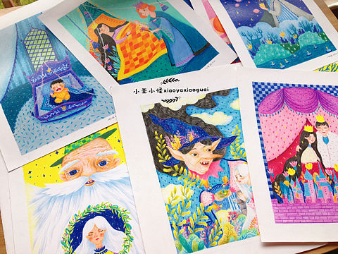 彩铅 绘本 插画《丑公主》