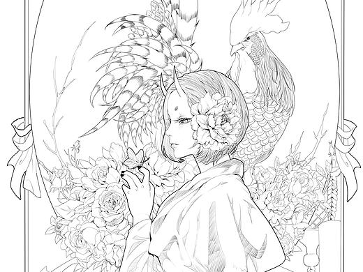 鸡年贺图！《花开富贵.金鸡报喜》 ！ ！ ！