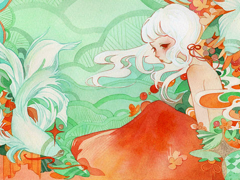 红绿（个人主页-ZNTc2NTcyOTY=） - 艺术插画 - 站酷设计师小鹬_yuunie原创素材 - 站酷ZCOOL