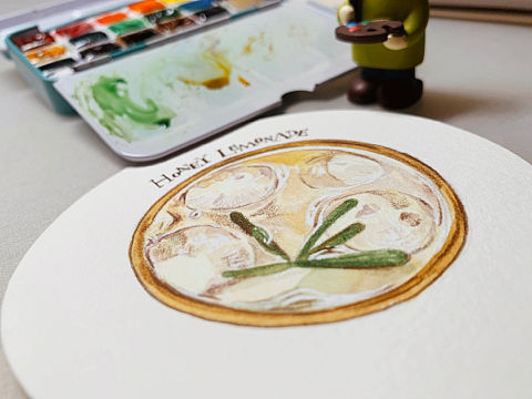 夏日里的/冰蜂蜜柠檬水