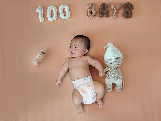 宝贝100天了！